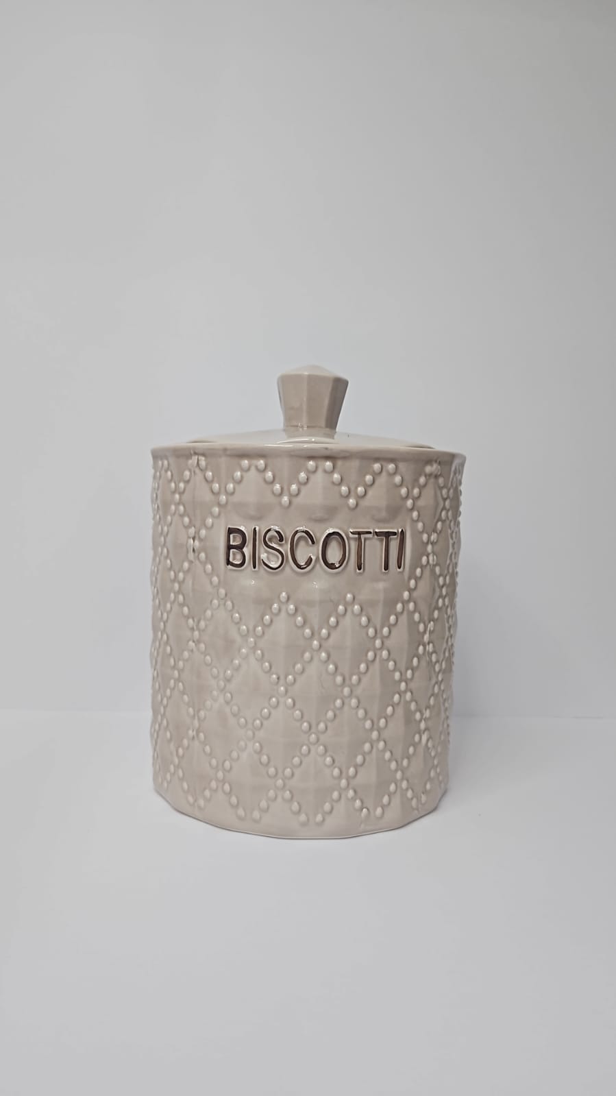 Biscottiera trapuntata
