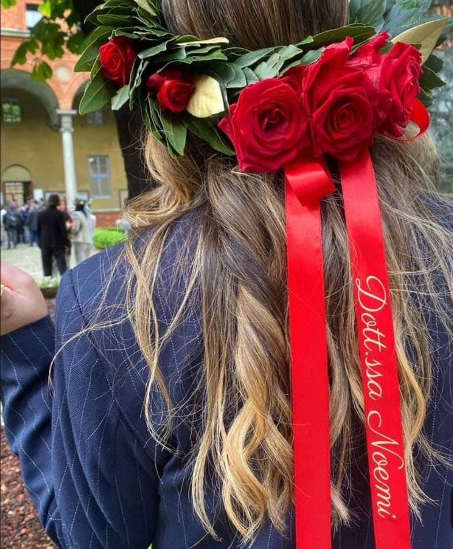 Ricamo nastro Laurea